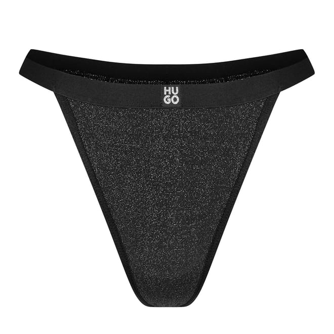 Lurex Metallic Patterned Thong