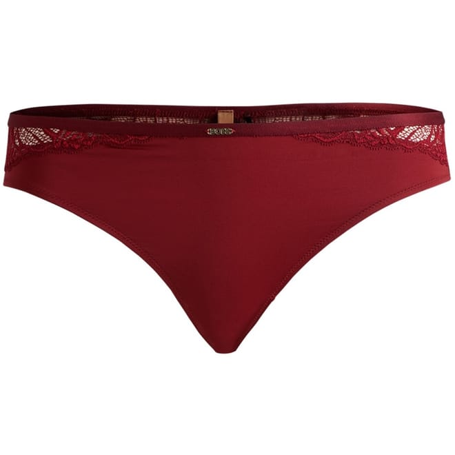 Bianca Floral Patterned Thong