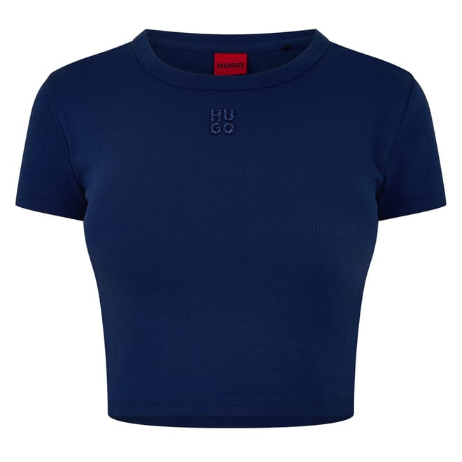 Cropped Crew Neck Regular Fit T-Shirt