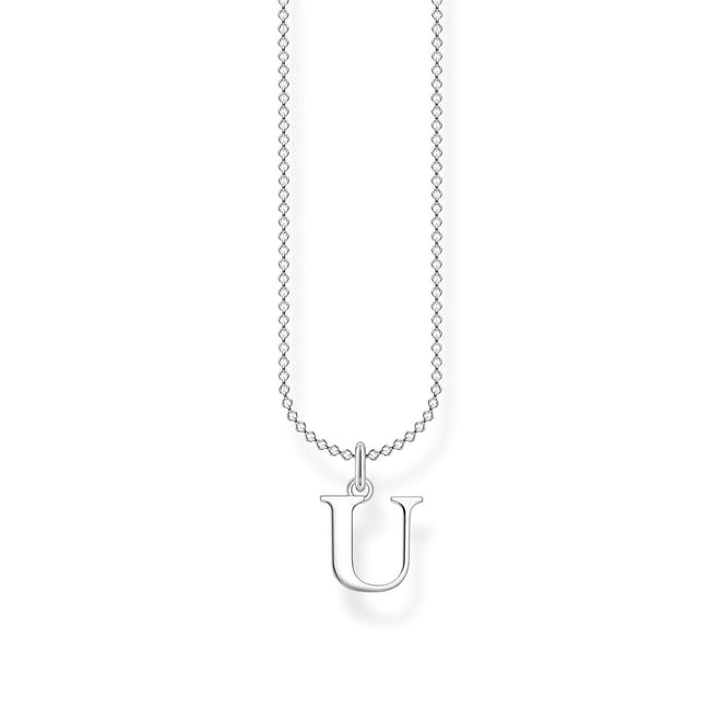 Chain Necklace with Lettering