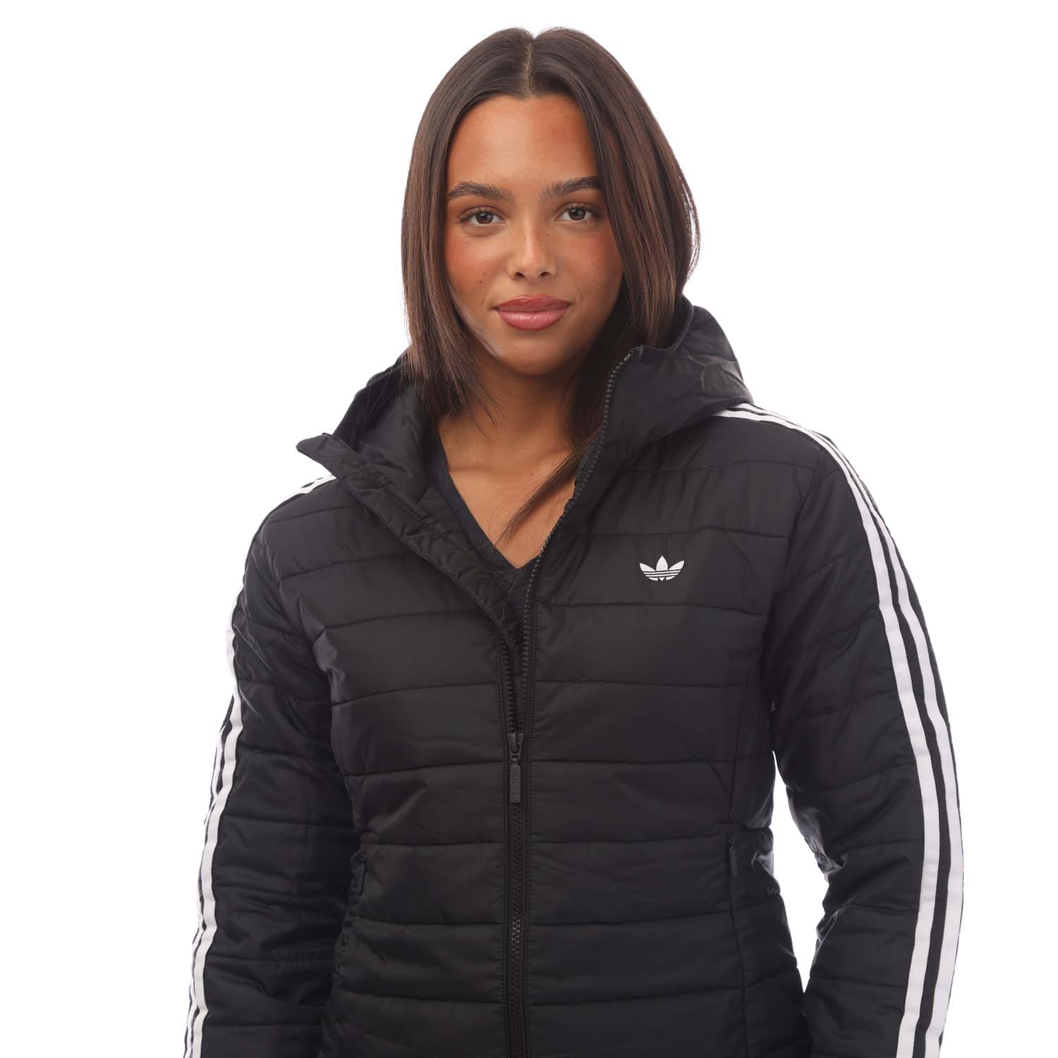 slim jacket black adidas