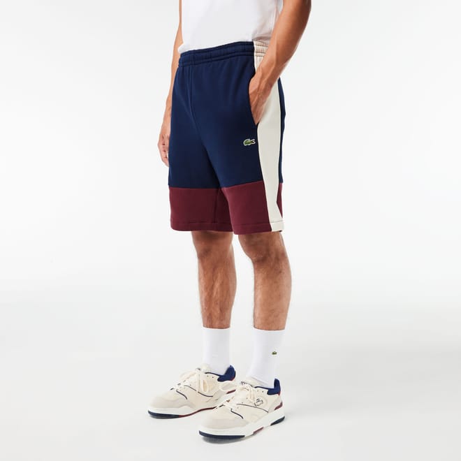 Regular Fit Colourblock Fleece Shorts