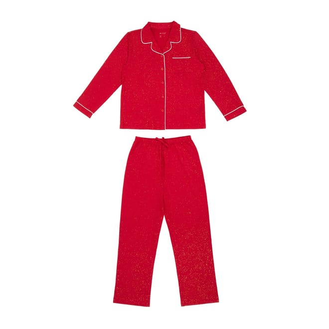 Mini Me Sparkle Collared Pyjama Set