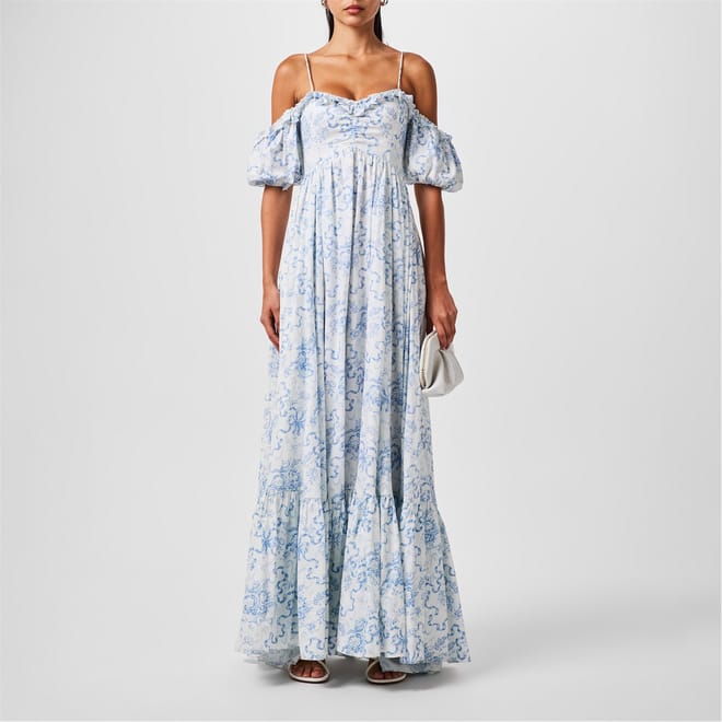 Tabithea Sweetheart Neck Maxi A-Line Dress
