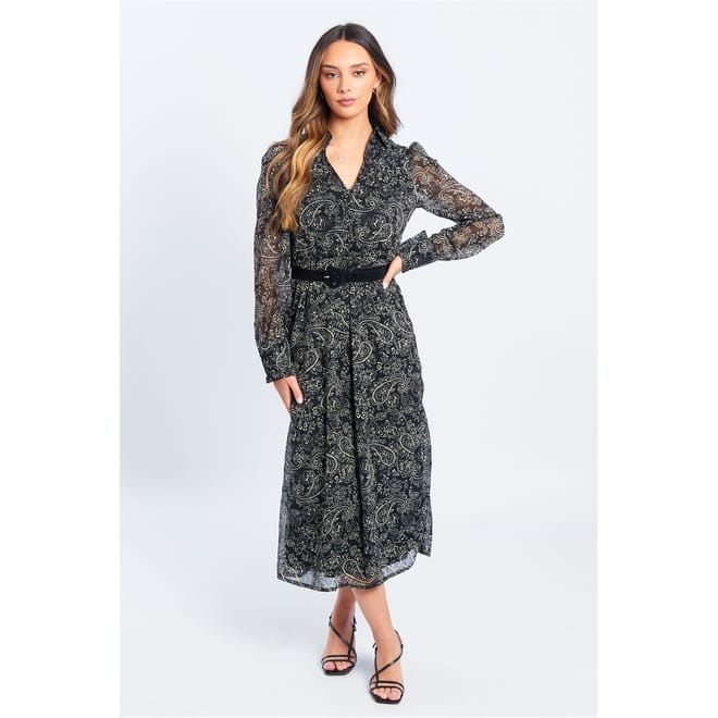 BlT V-Neck Midi Dress