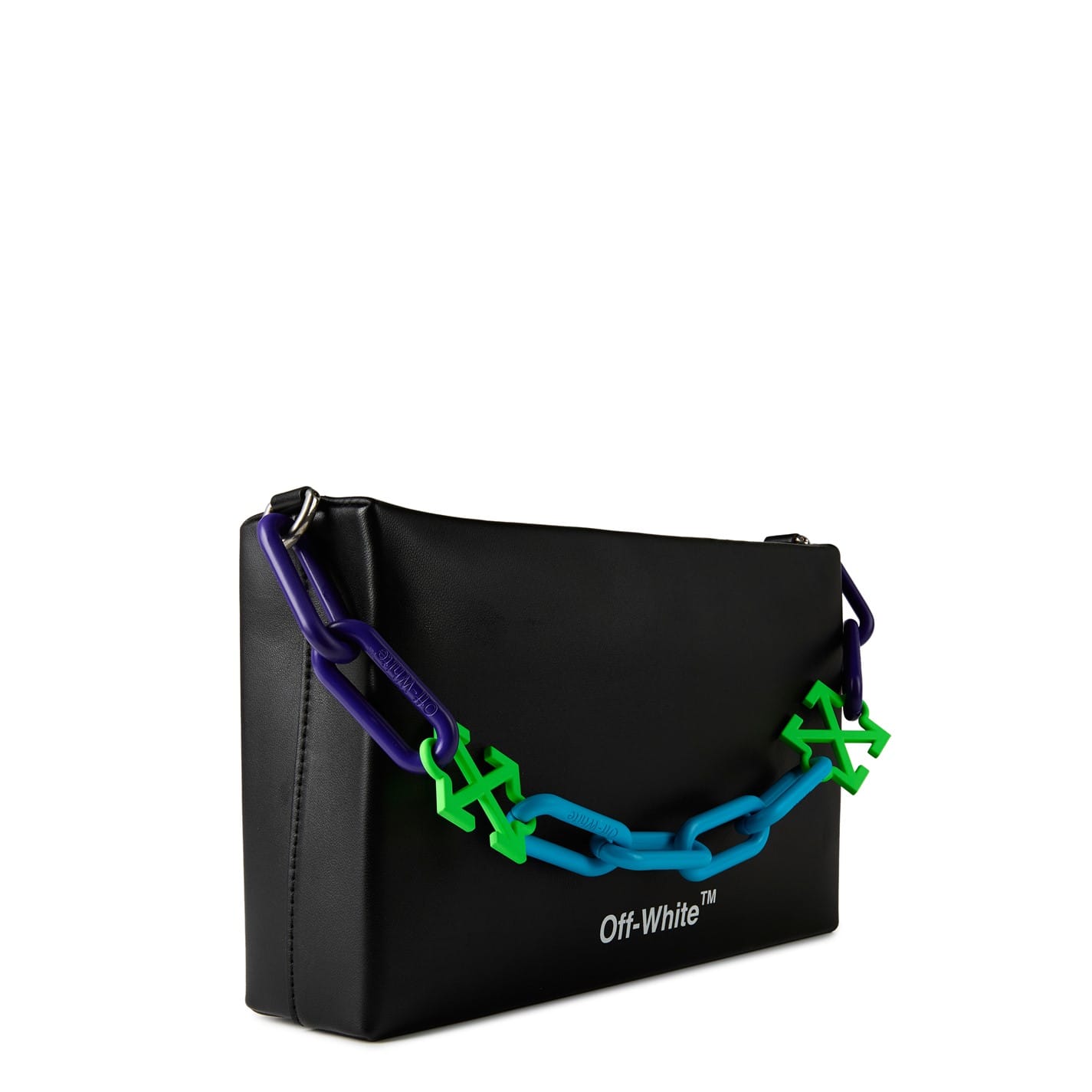 Black Off White Off Block Pouch Met - Get The Label