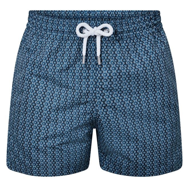 Carioca Camada Geometric Patterned Swim Shorts