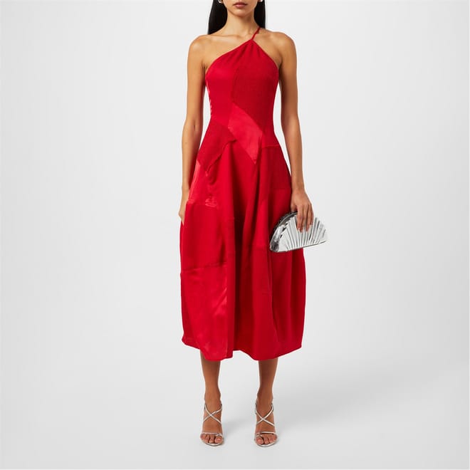 Cienna One Shoulder Midi A-Line Dress