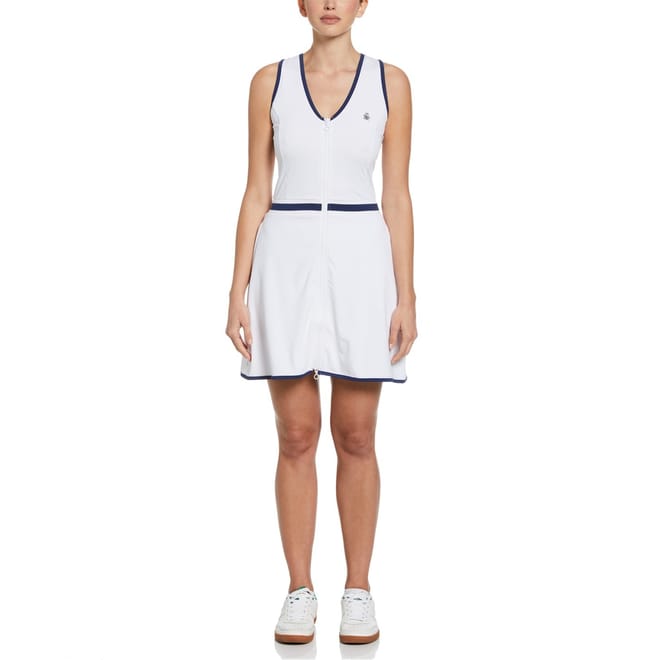 V-Neck Mini A-Line Dress