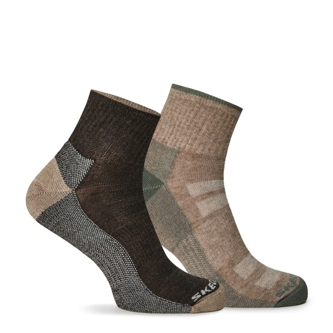 2 Pack Quarter Socks
