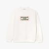 Oversized Tennis Print Fleece Jogger Sweatshirt