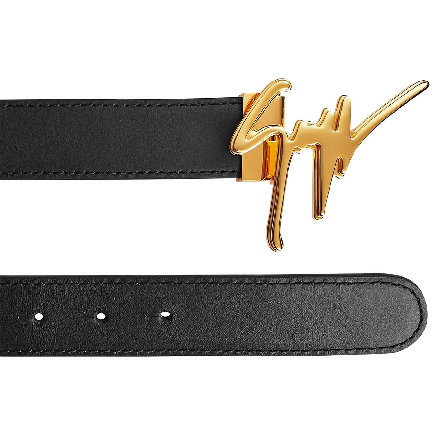 Black Giuseppe Zanotti Script Logo Belt Get The Label