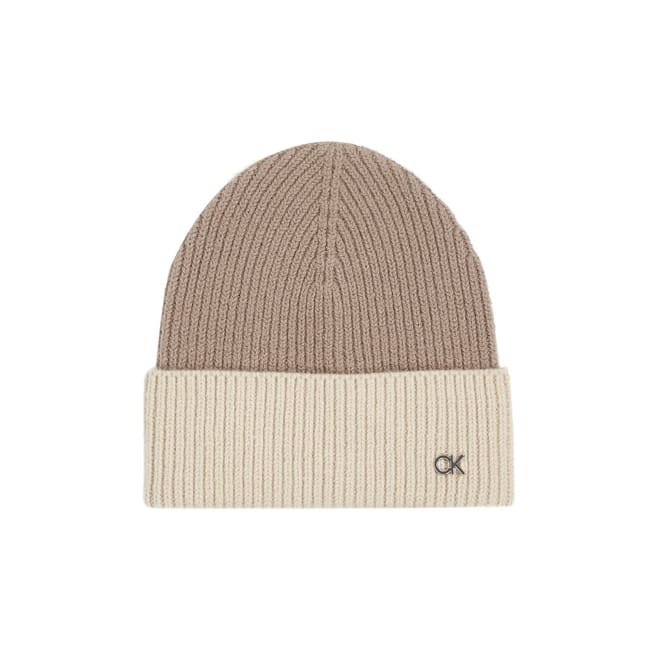 Metal Two Tone Chunky Beanie