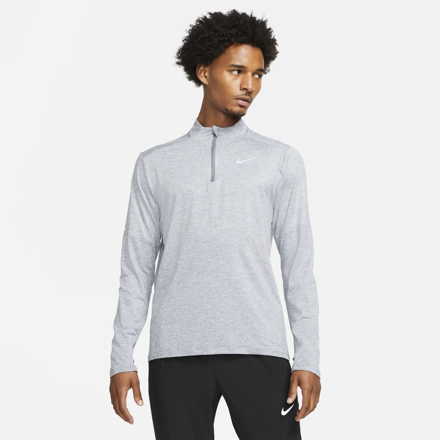 Grey Nike Mens Element 3.0 1 2 Zip Running Top Get The Label