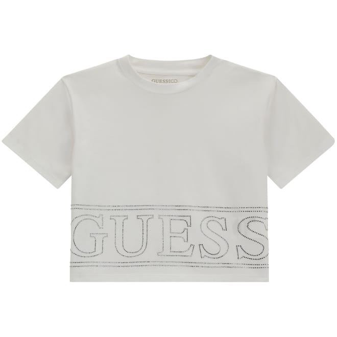Cropped Regular Fit Crew Neck T-Shirt
