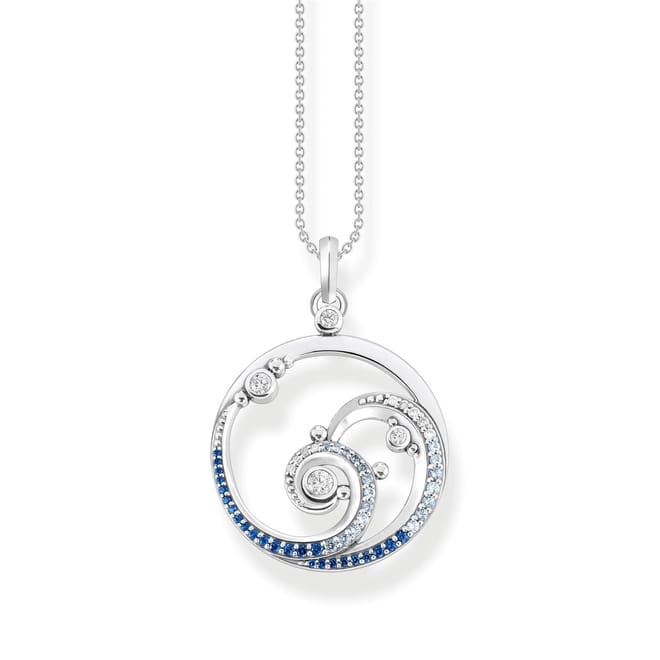 Diamond Sapphire Chain Necklace