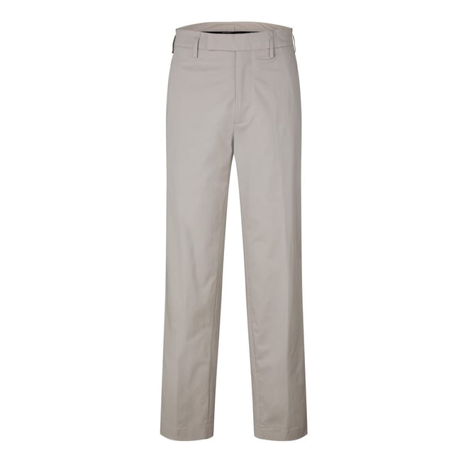 Solid Patterned Slim Trousers
