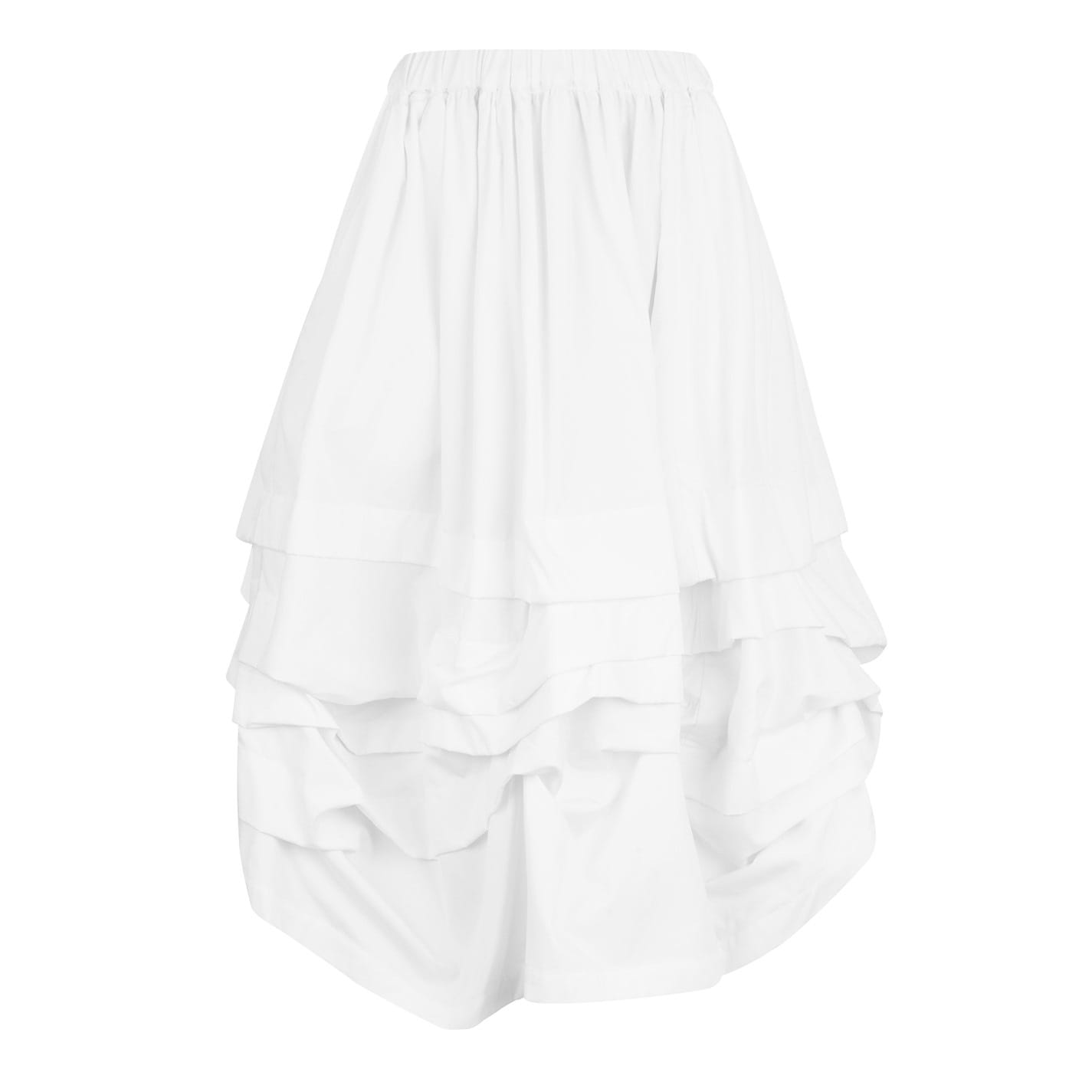White Comme des Garcons Girl Ruffled Layered Skirt - Get The