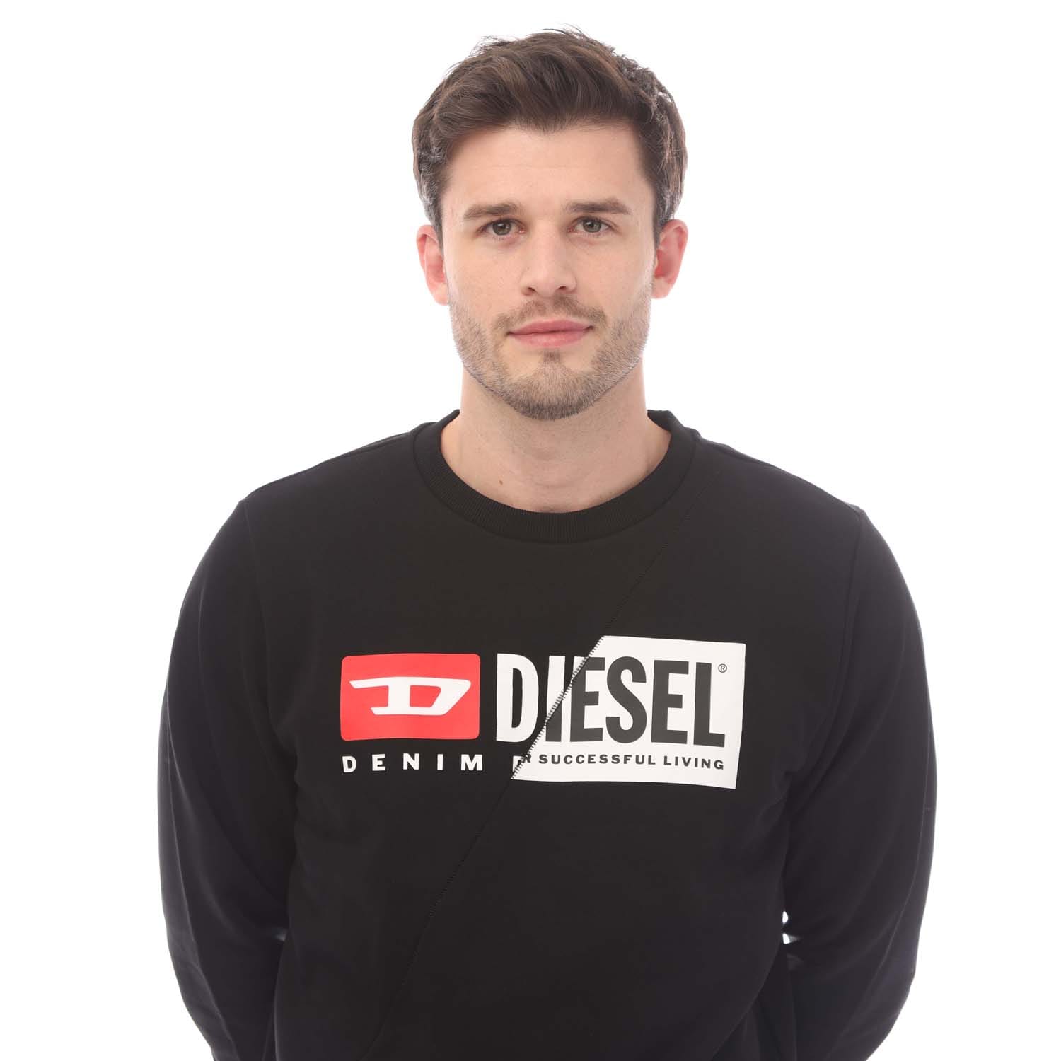 Black Diesel Mens S-Girk Cuty Felpa Hoodie - Get The Label