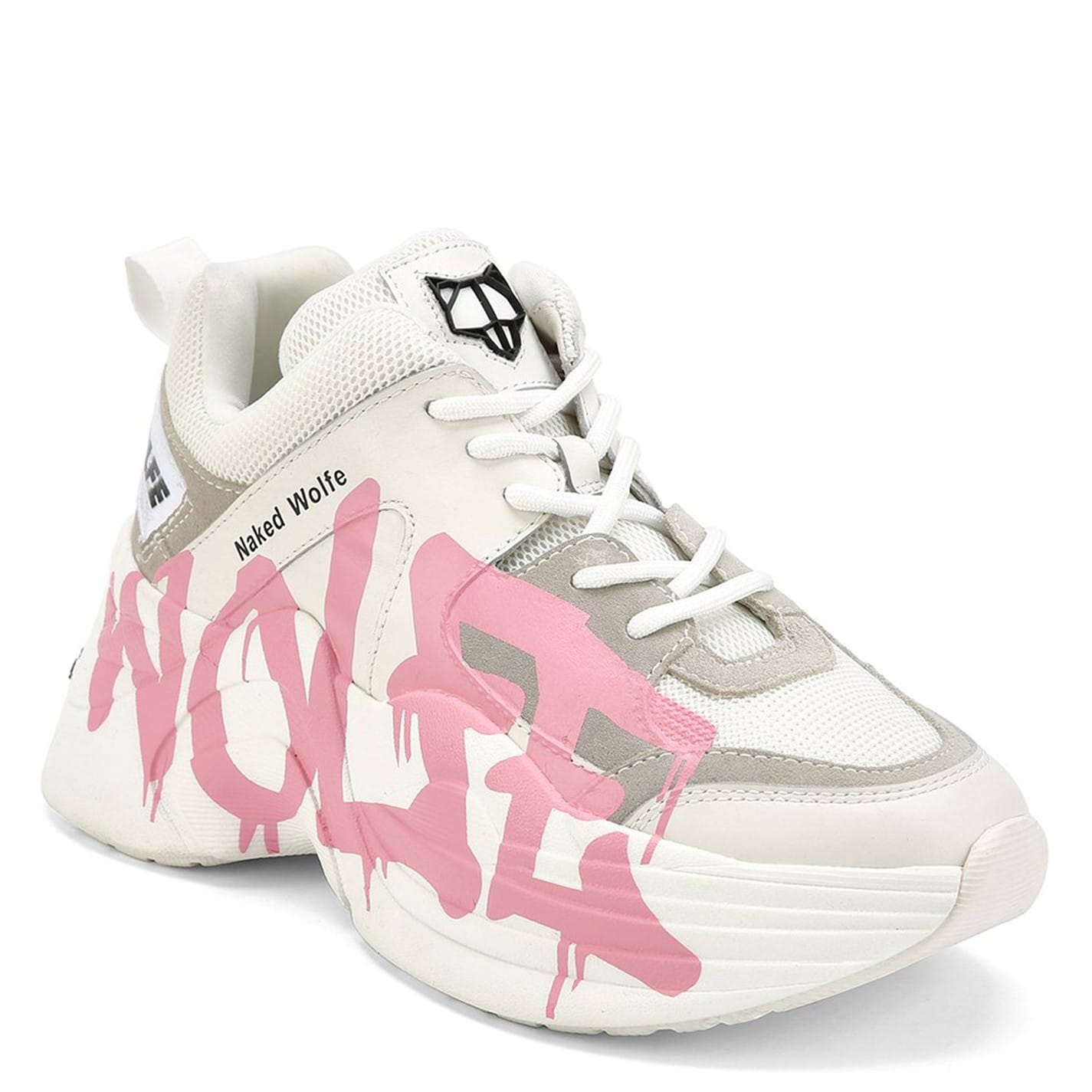 NAKED WOLFE  GRAFFITI TRAINERS 厚底スニーカー 国内発送 完売前に【NAKED WOLFE】Graffiti Track ロゴ 厚底 スニーカー