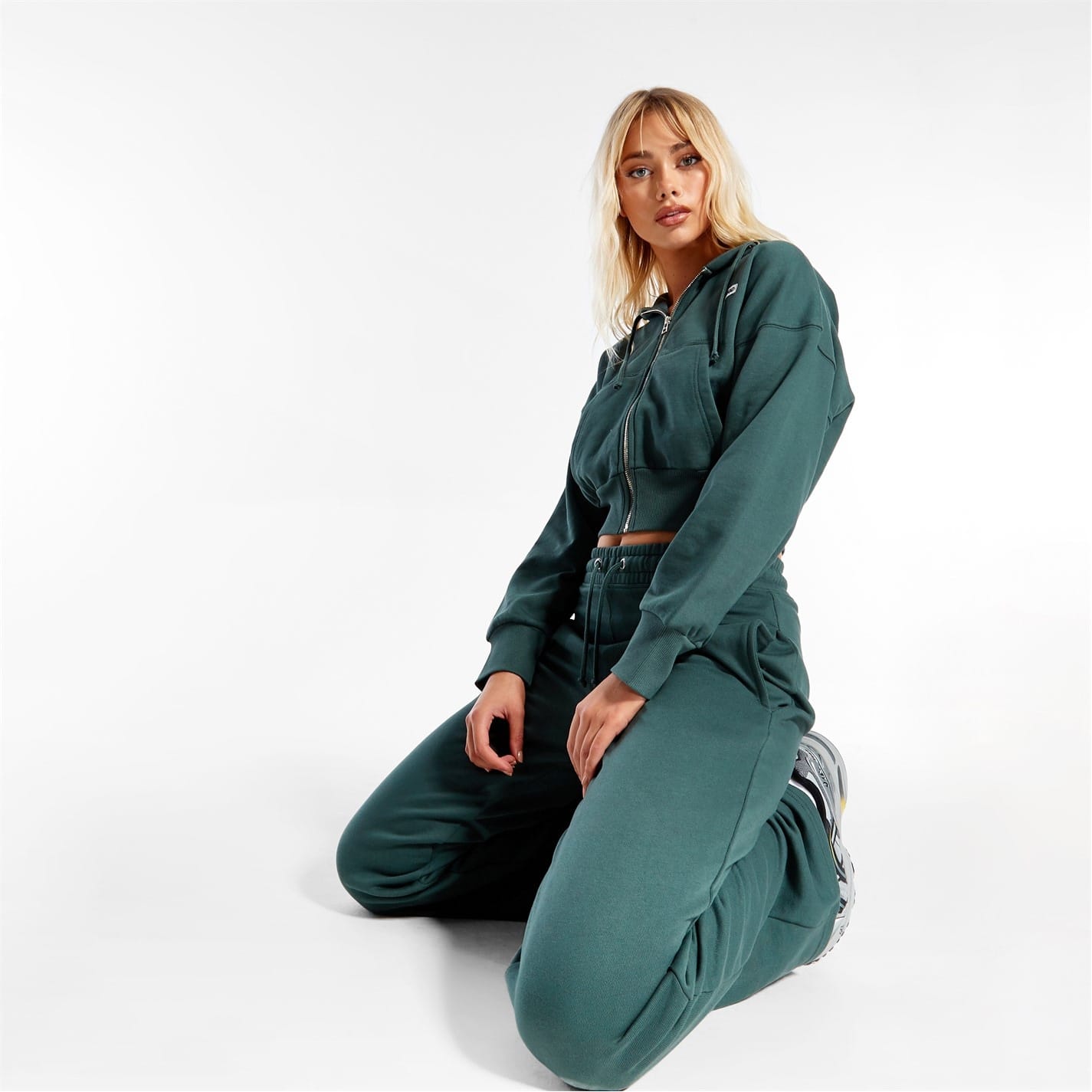 Green Missguided Co Ord Wide Leg Joggers Get The Label