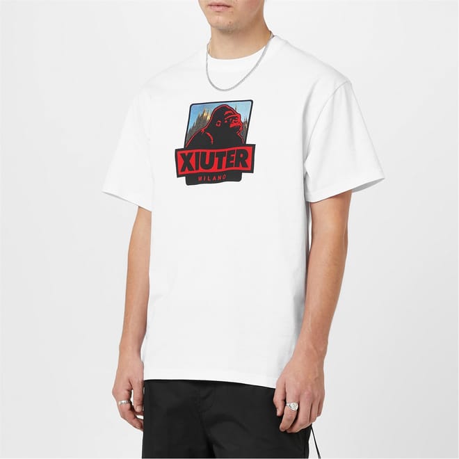 Logo Print Crew Neck Regular Fit T-Shirt