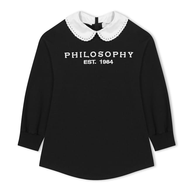 Philosophy Collared Neck Mini Sweater Dress