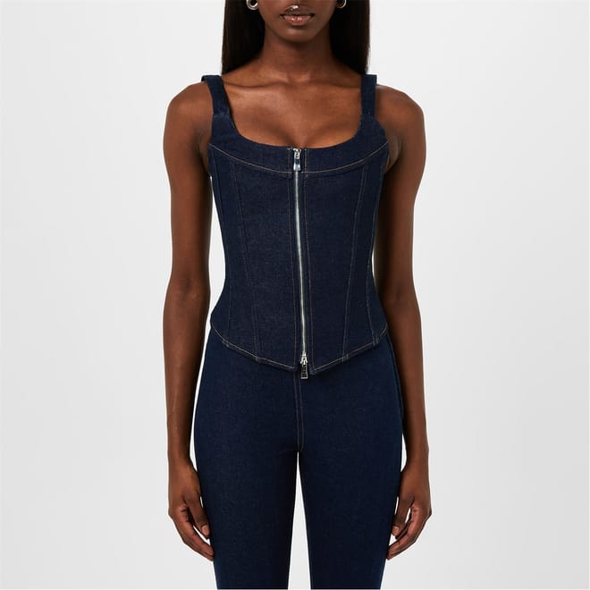 Rainy Square Neck Slim Fit Corset