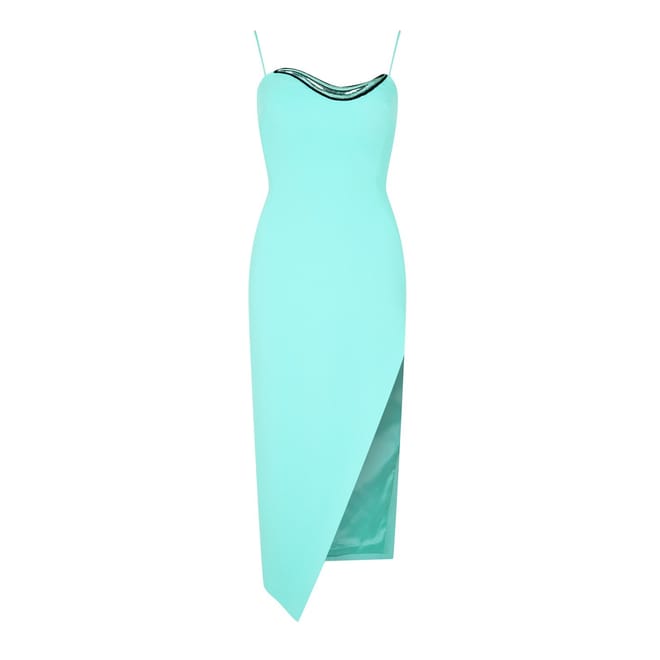 Metallic Embellished Midi Dress