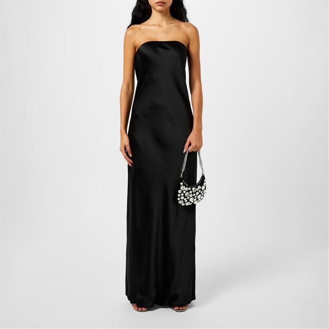 Bias Strapless Maxi Slip Dress