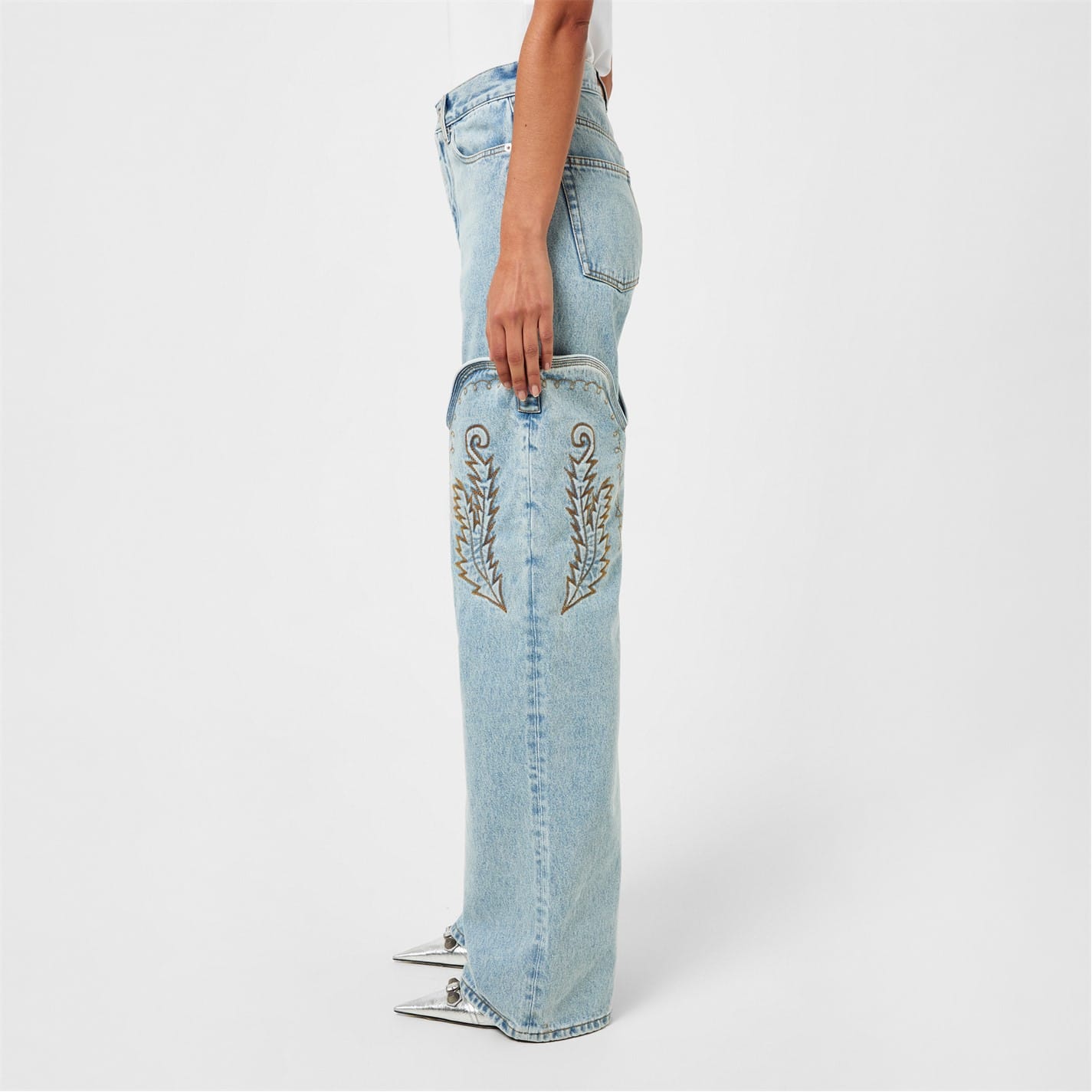 楽天市場】【中古】Y．PROJECT 22SS COWBOY CUFF JEANS カウボーイ カフ ジーンズ デニムパンツ アイスブルー  サイズ：UNISEX 30 【180323】（ワイプロジェクト） : ブランド古着のカインドオル
