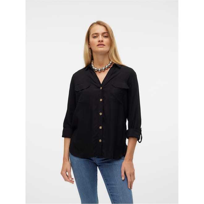 Bumpy Long Sleeve V-Neck Shirt
