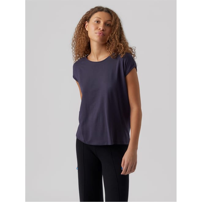 Womens Ava Plain Shirt Sleeve T-Shirt
