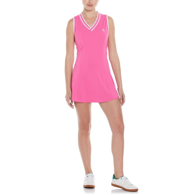 V-Neck Mini A-Line Dress