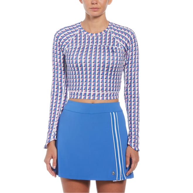 Cropped Slim Fit Crew Neck T-Shirt