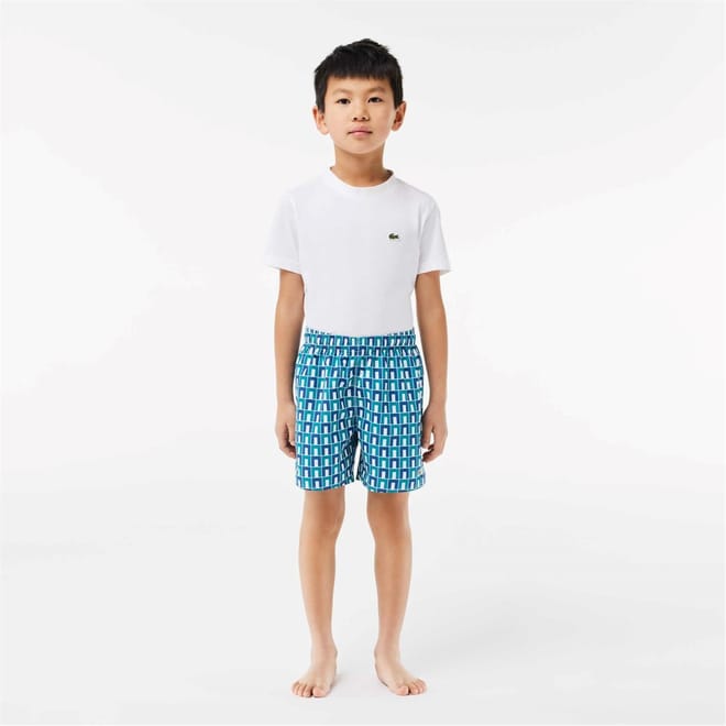 Geometric Patterned Swim Trunk