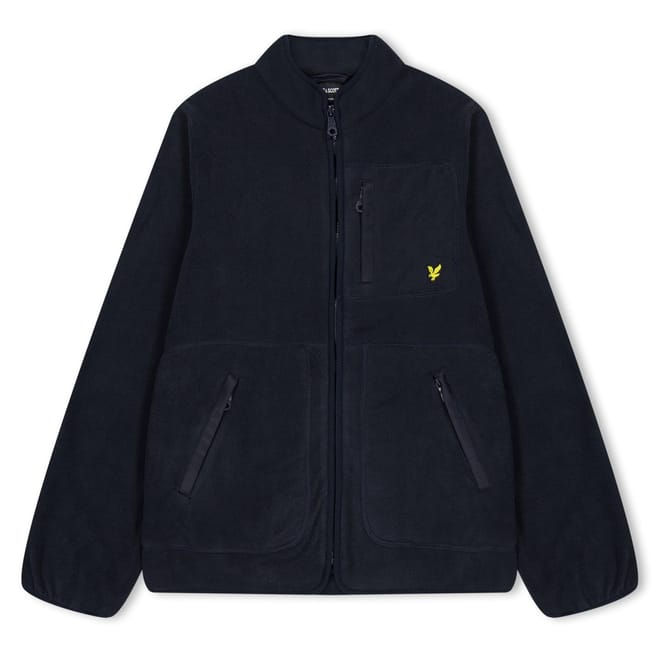 Mock Neck Regular Fit Fleece Jacket