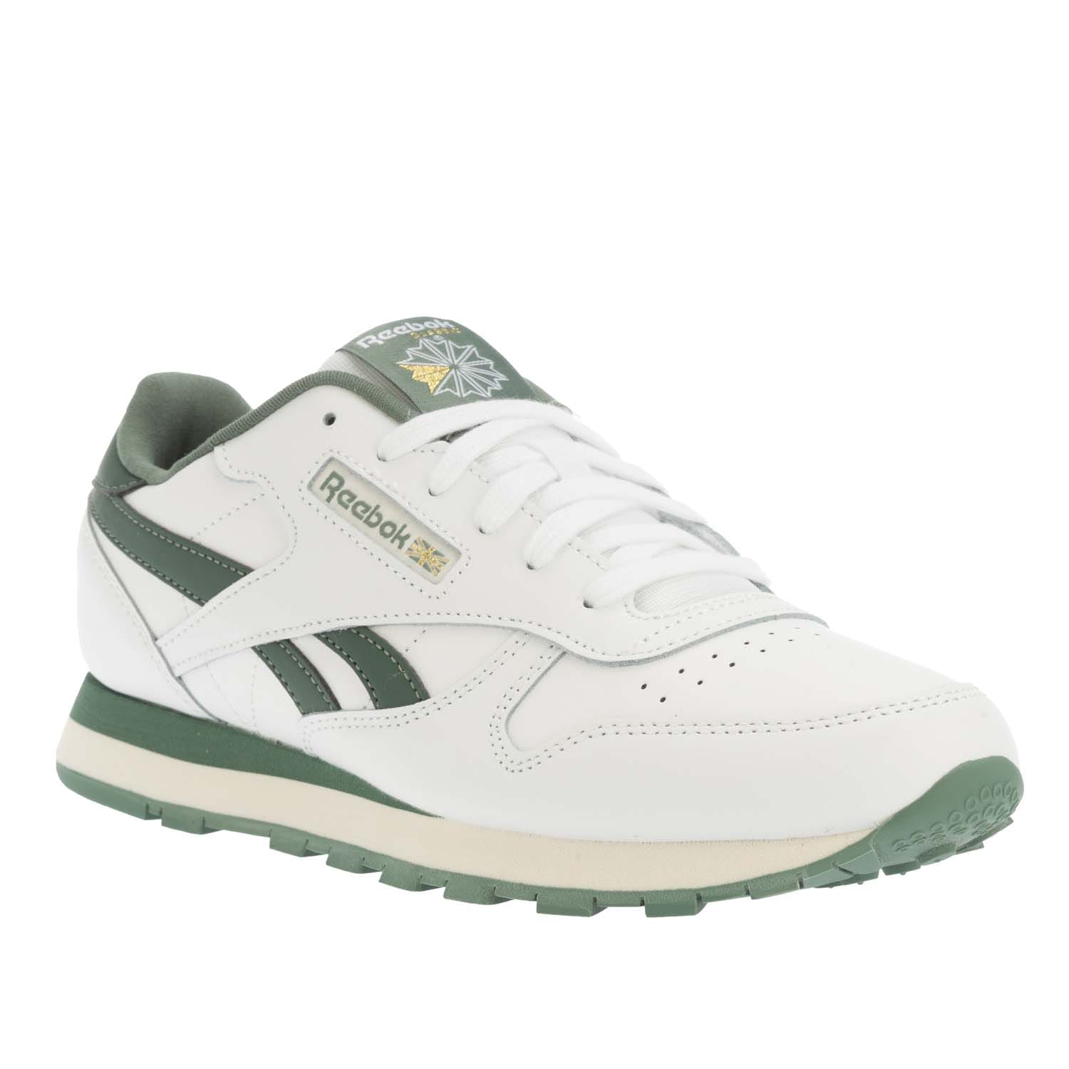 White Green Reebok Juniors Classic Leather Shoes Get The Label