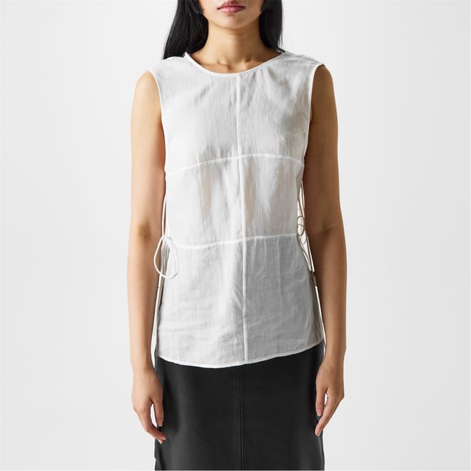 Semi Sheer Patchwork Top