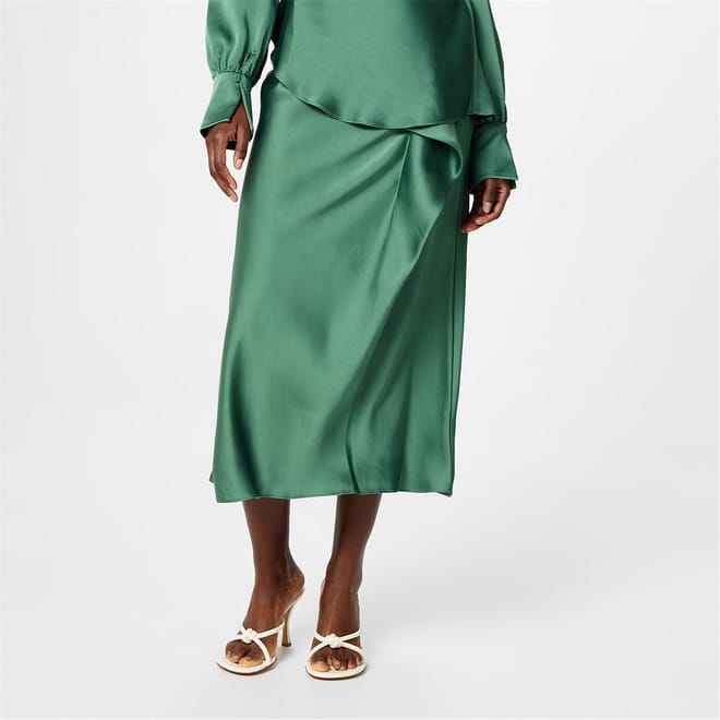 Blane Asymmetric Midi Skirt
