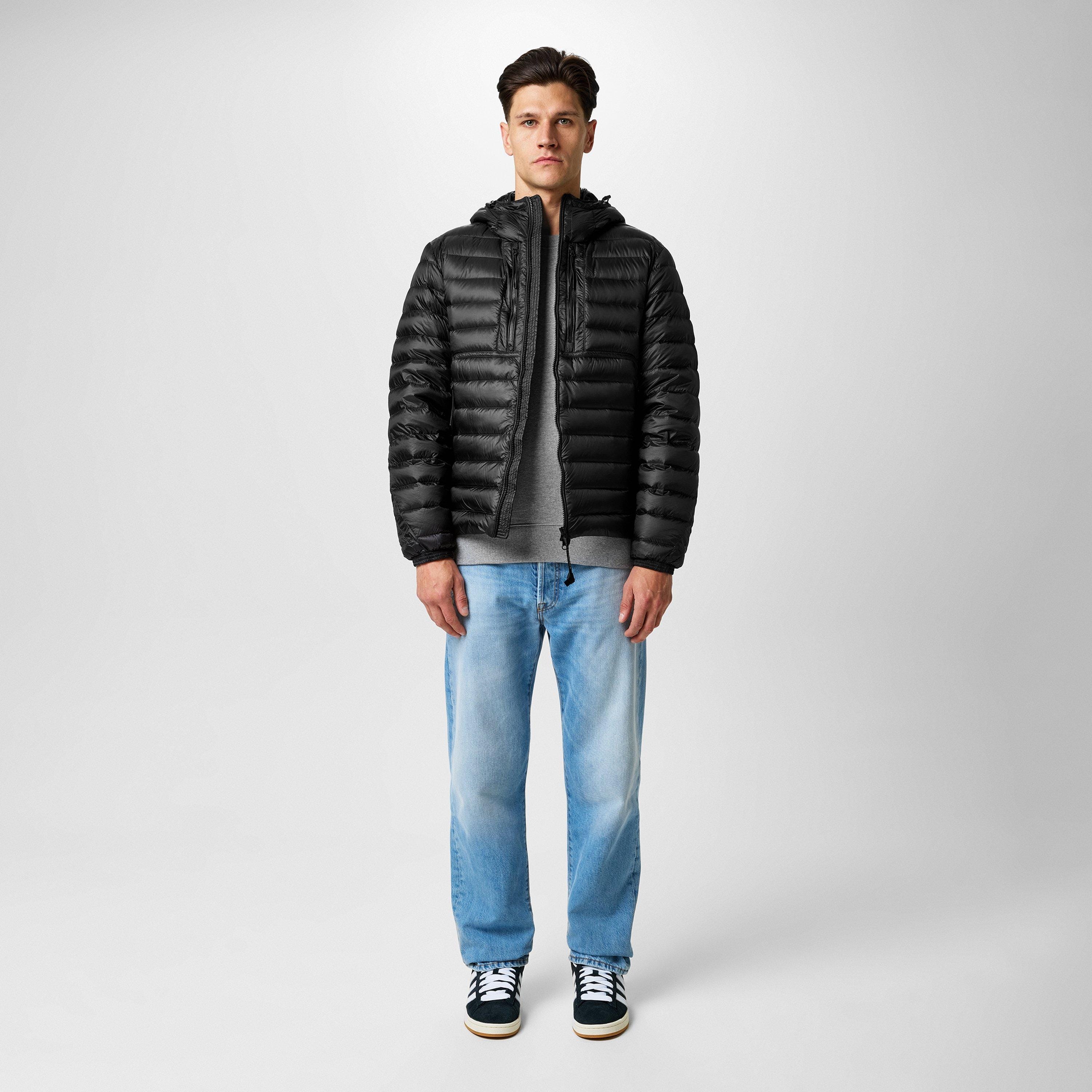 Black C.P. Company D.D. Shell Goggle Down Jacket - Get The Label