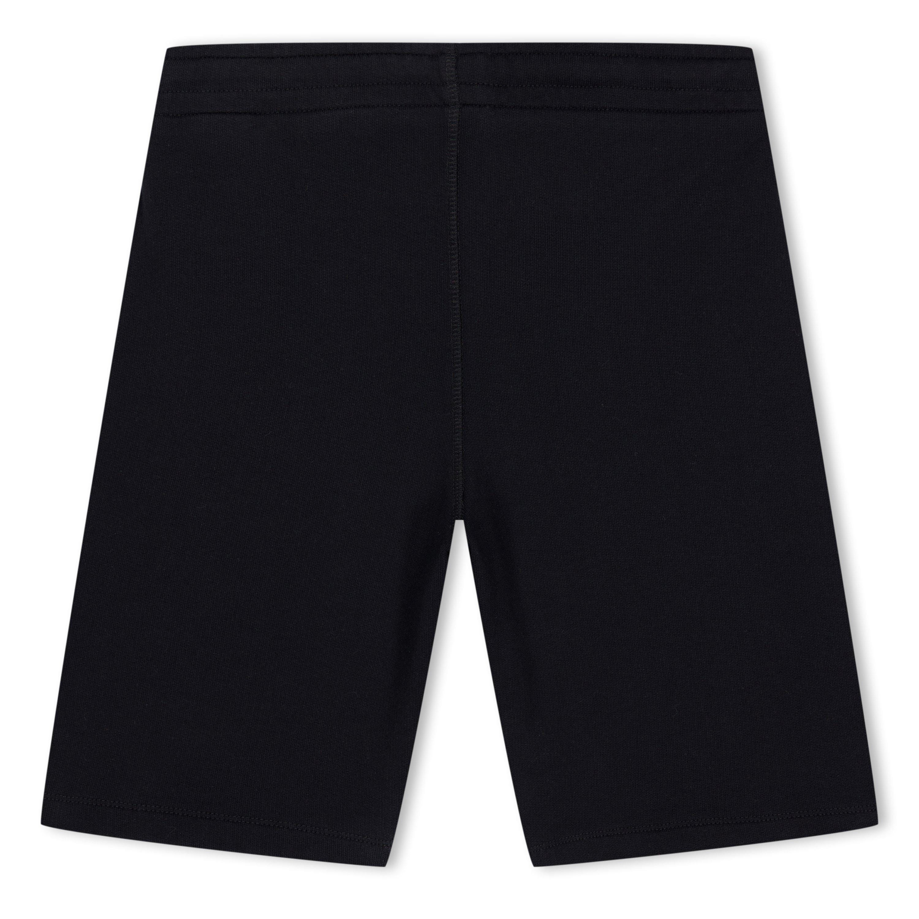 Black-White Off White Juniors Helvetica Sweat Shorts - Get