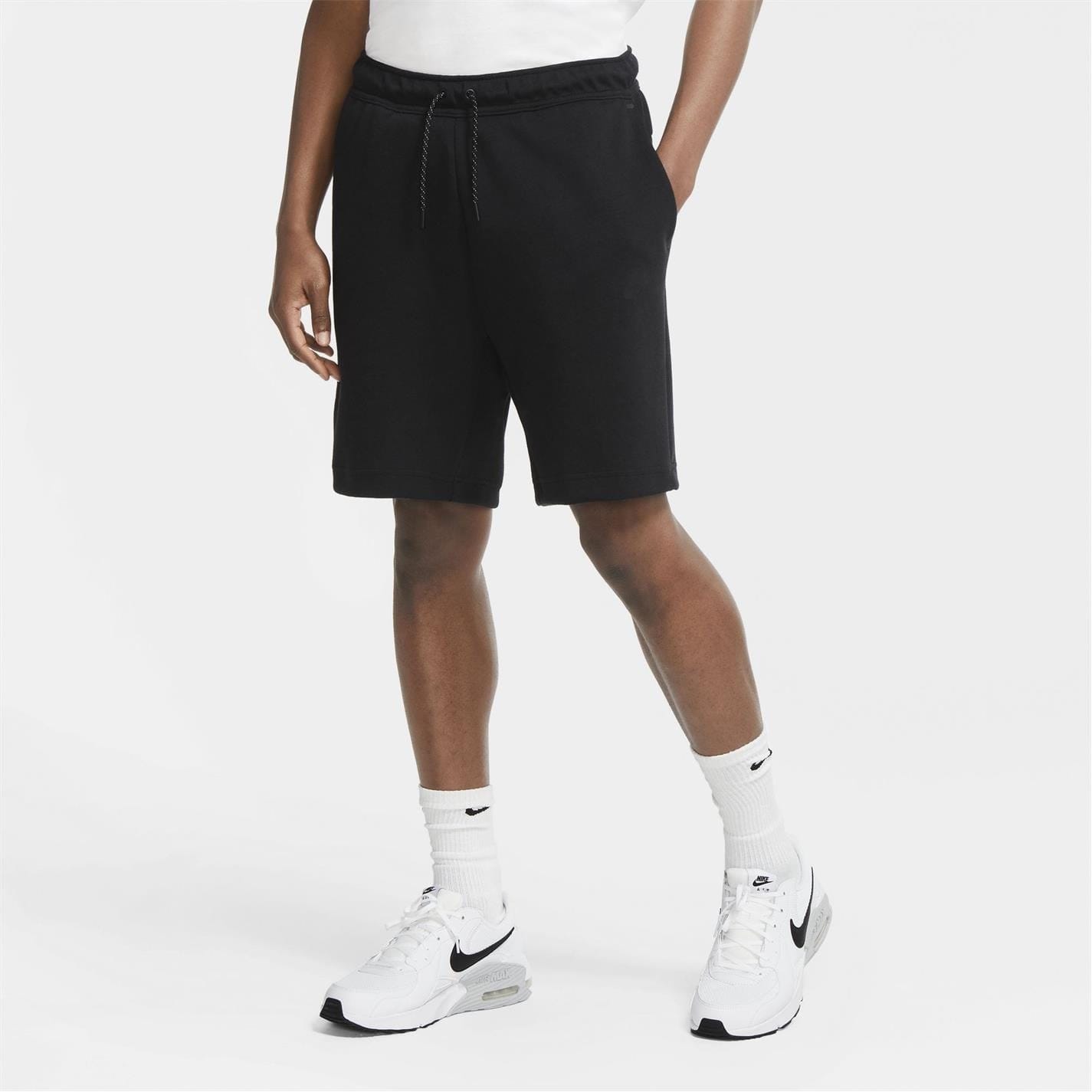 Black Nike Mens Sportswear Tech Fleece Shorts Get The Label