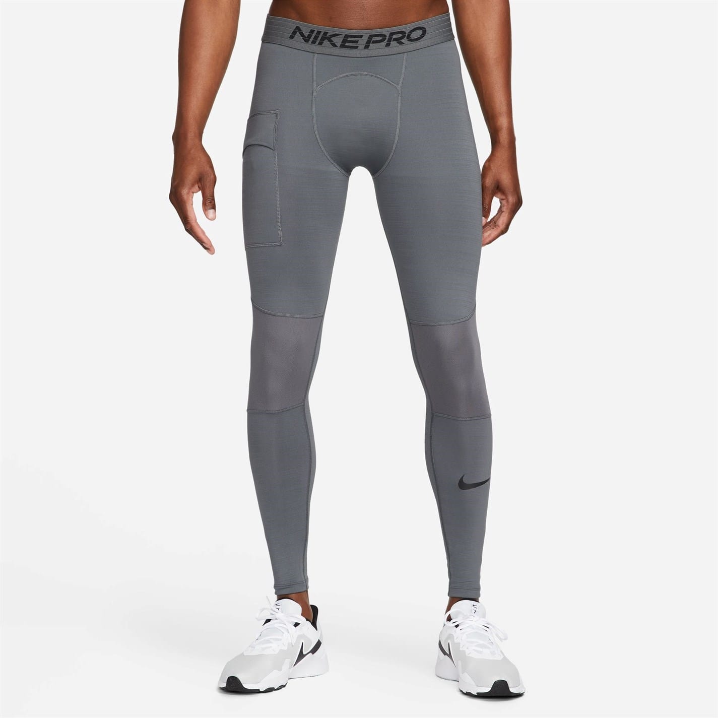 Grey Nike Mens Pro Warm Tights Get The Label