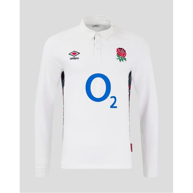 England Rugby Classic Home Long Sleeve Shirt 2024 2025 Juniors