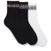 Qsrib Sporty Lettering Crew Socks