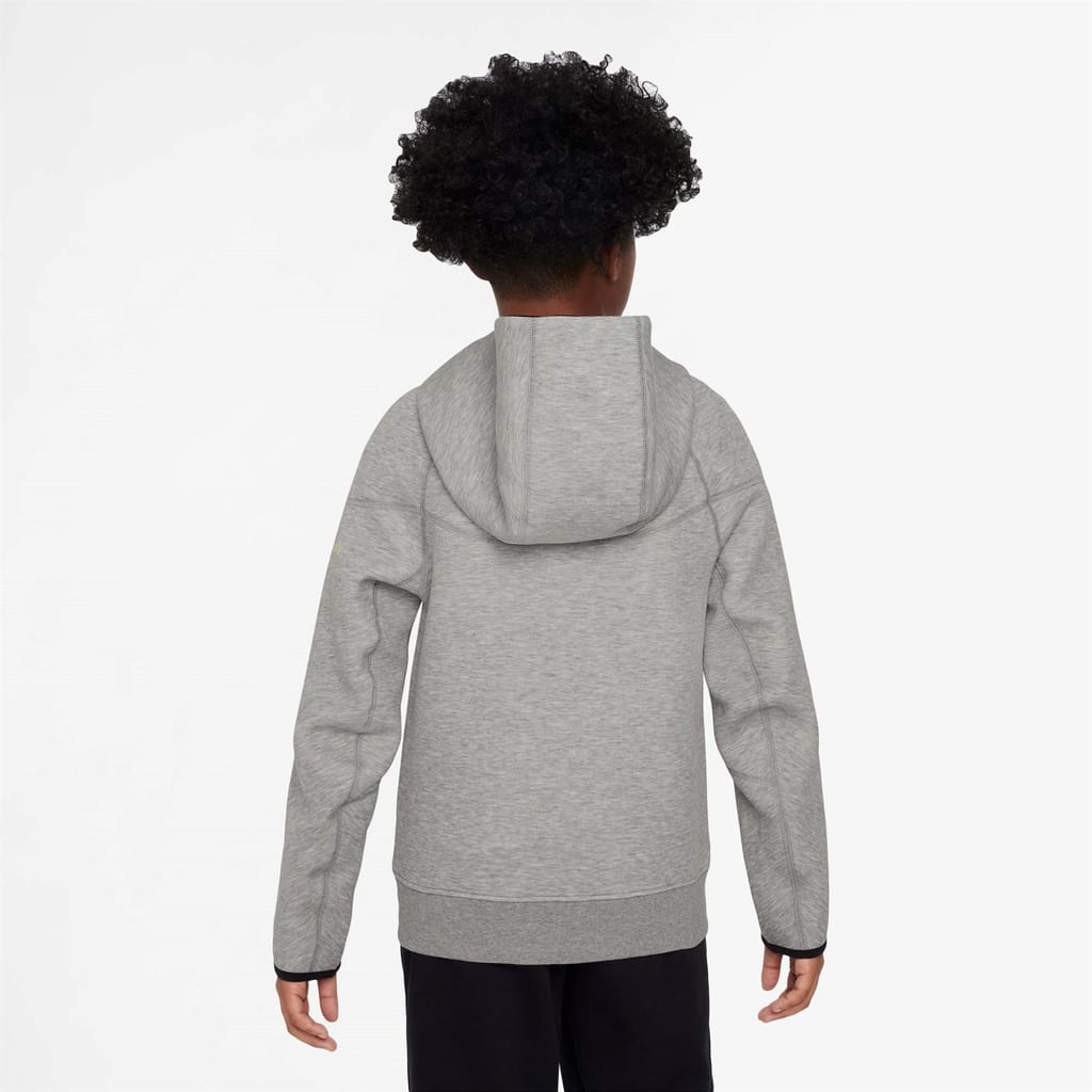 Grey Nike Barcelona Tech Fleece Full Zip Hoodie 2024 2025 Juniors Get