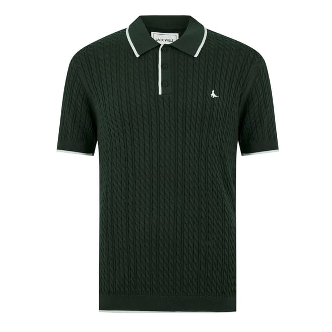 Braid Knit Regular Fit Polo Shirt