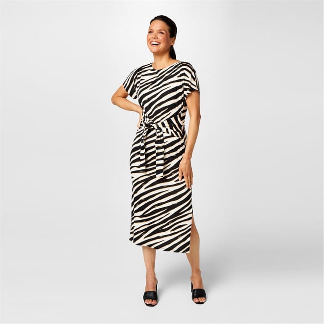 Tie Front Jersey Dress