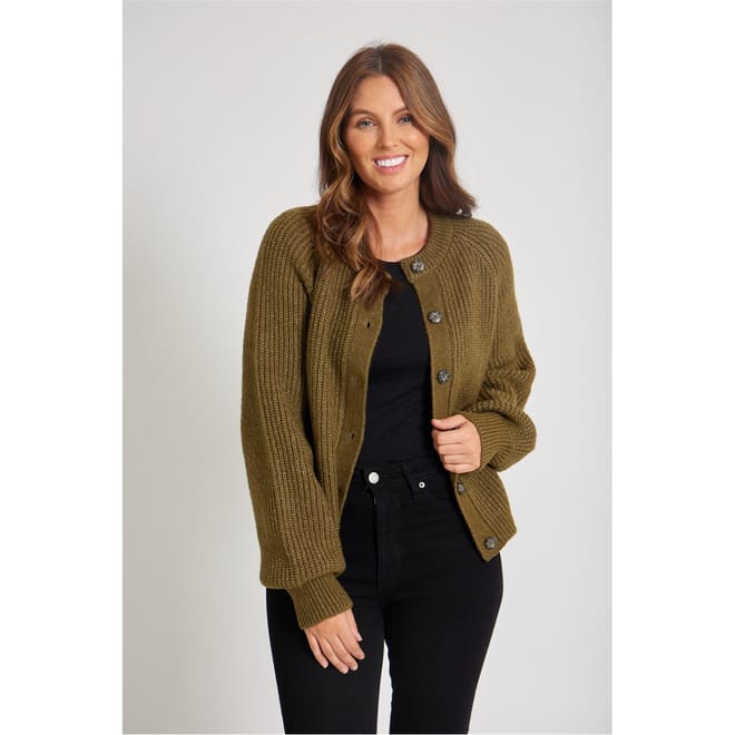 Crew Neck Relaxed Fit Long Sleeve Sweater